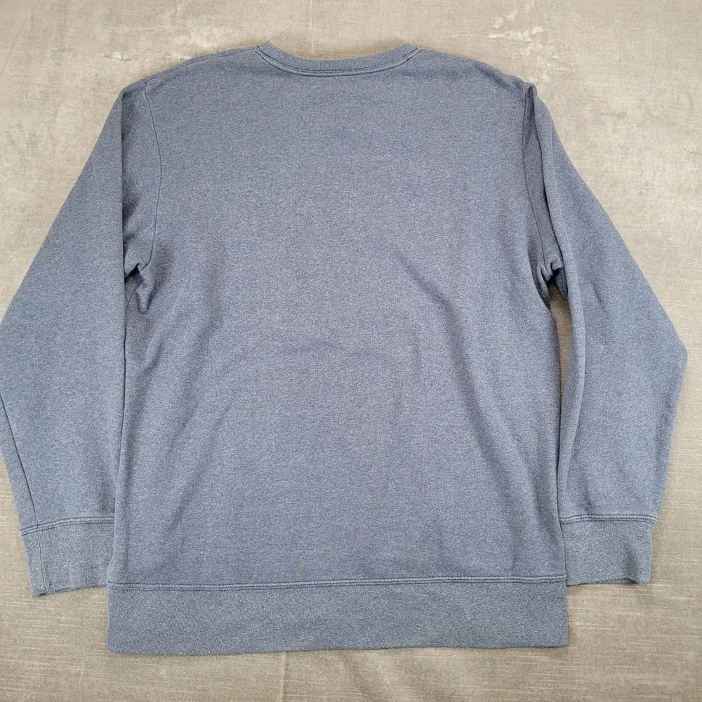 The North Face Y2K Mens Crewneck Sweatshirt Blue Orange‎ Logo Size L